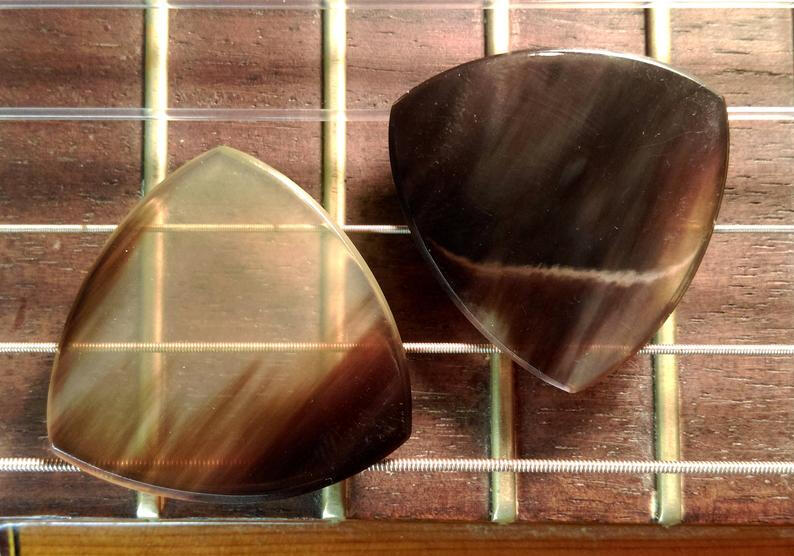 zebu buffalo horn guitar pick